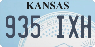 KS license plate 935IXH