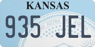 KS license plate 935JEL