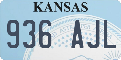 KS license plate 936AJL