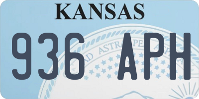 KS license plate 936APH