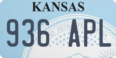 KS license plate 936APL