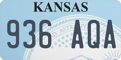 KS license plate 936AQA