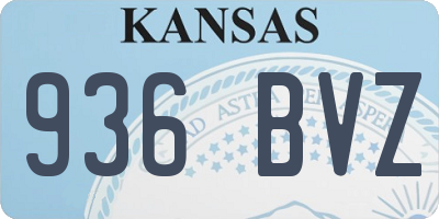 KS license plate 936BVZ