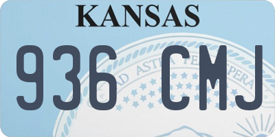 KS license plate 936CMJ