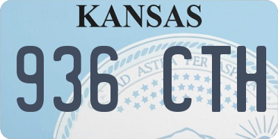 KS license plate 936CTH
