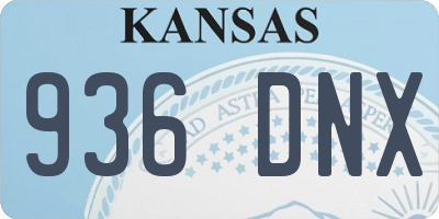 KS license plate 936DNX