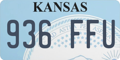 KS license plate 936FFU
