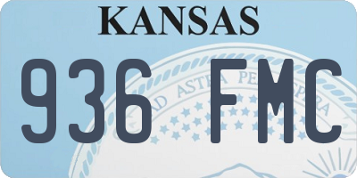 KS license plate 936FMC