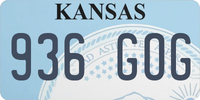 KS license plate 936GOG
