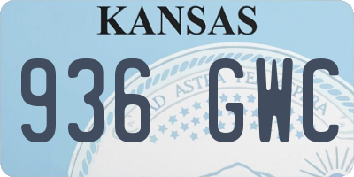 KS license plate 936GWC