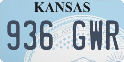 KS license plate 936GWR