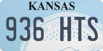 KS license plate 936HTS