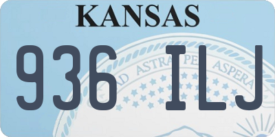 KS license plate 936ILJ