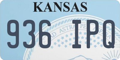 KS license plate 936IPQ