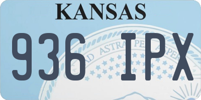 KS license plate 936IPX