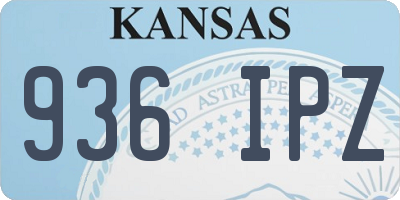 KS license plate 936IPZ