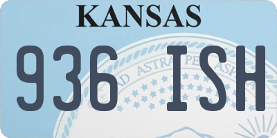 KS license plate 936ISH