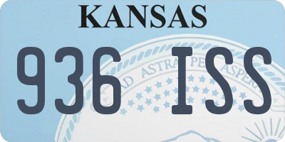 KS license plate 936ISS