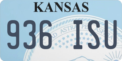 KS license plate 936ISU