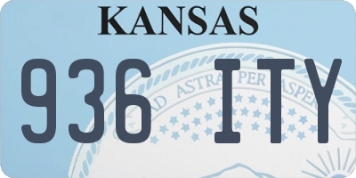 KS license plate 936ITY
