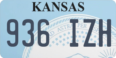 KS license plate 936IZH