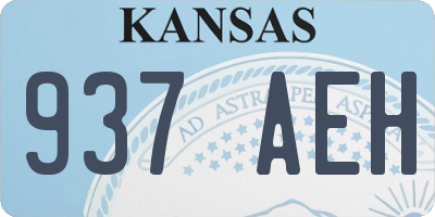 KS license plate 937AEH