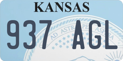 KS license plate 937AGL
