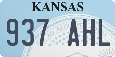 KS license plate 937AHL