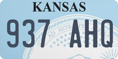 KS license plate 937AHQ
