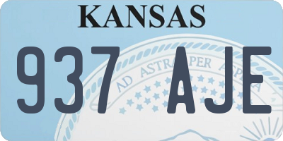 KS license plate 937AJE