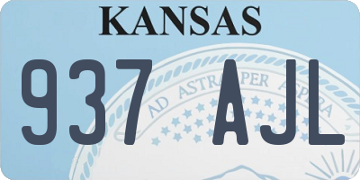KS license plate 937AJL