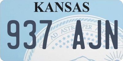 KS license plate 937AJN