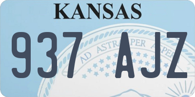 KS license plate 937AJZ