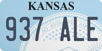 KS license plate 937ALE