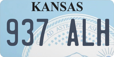 KS license plate 937ALH