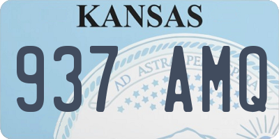 KS license plate 937AMQ