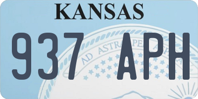 KS license plate 937APH