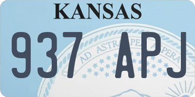 KS license plate 937APJ