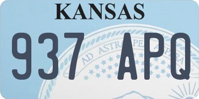 KS license plate 937APQ