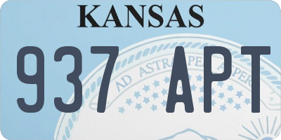 KS license plate 937APT