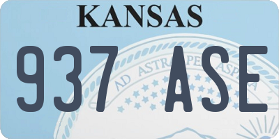 KS license plate 937ASE