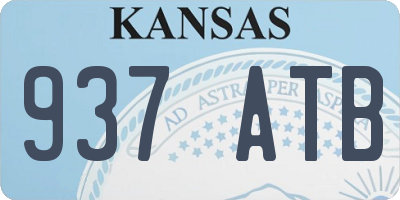 KS license plate 937ATB
