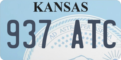 KS license plate 937ATC