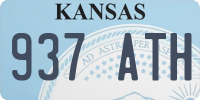 KS license plate 937ATH