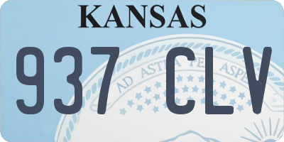 KS license plate 937CLV