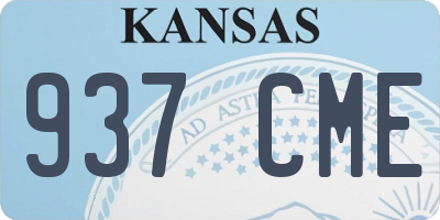 KS license plate 937CME