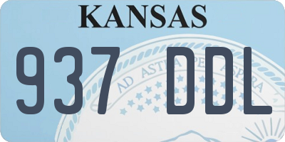 KS license plate 937DDL