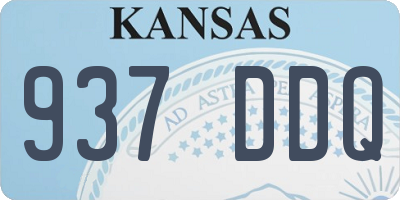 KS license plate 937DDQ