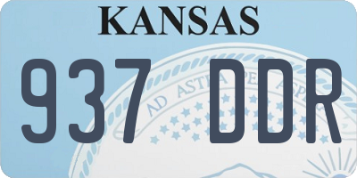 KS license plate 937DDR