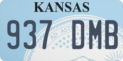 KS license plate 937DMB